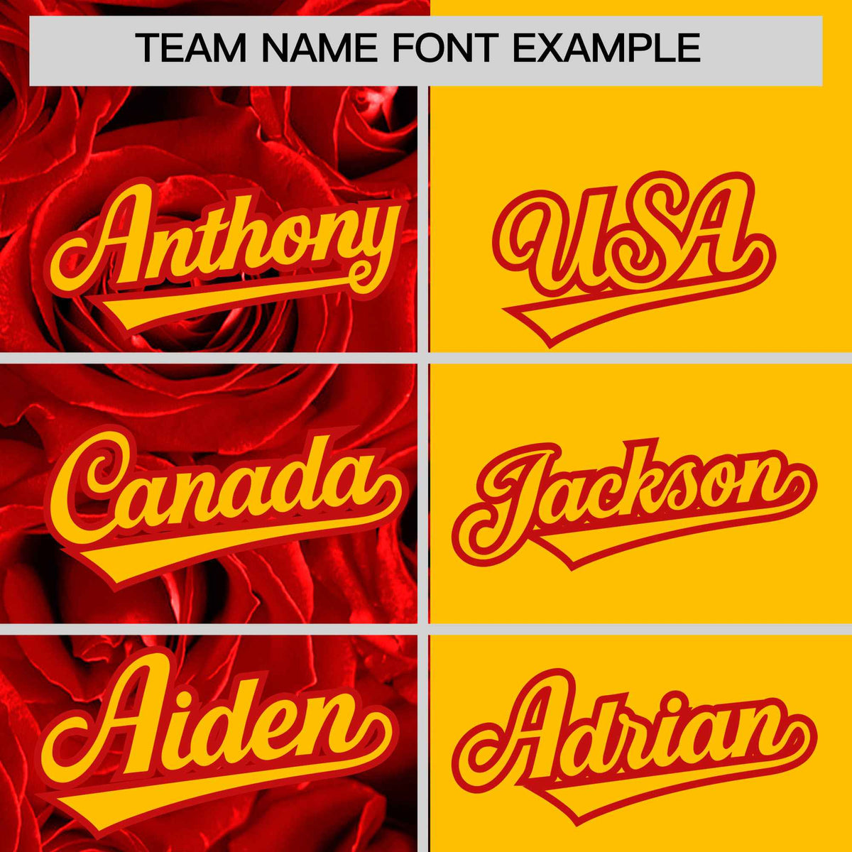 Custom Red Yellow Split Rose Print Authentic Baseball Jersey