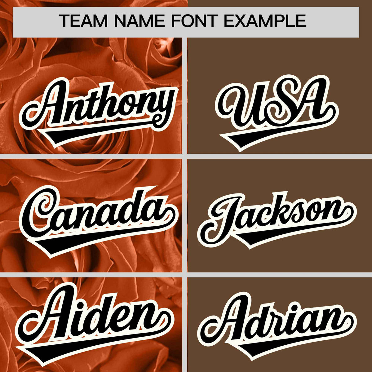 Custom Texas Orange Light Brown Split Rose Print Authentic Baseball Jersey