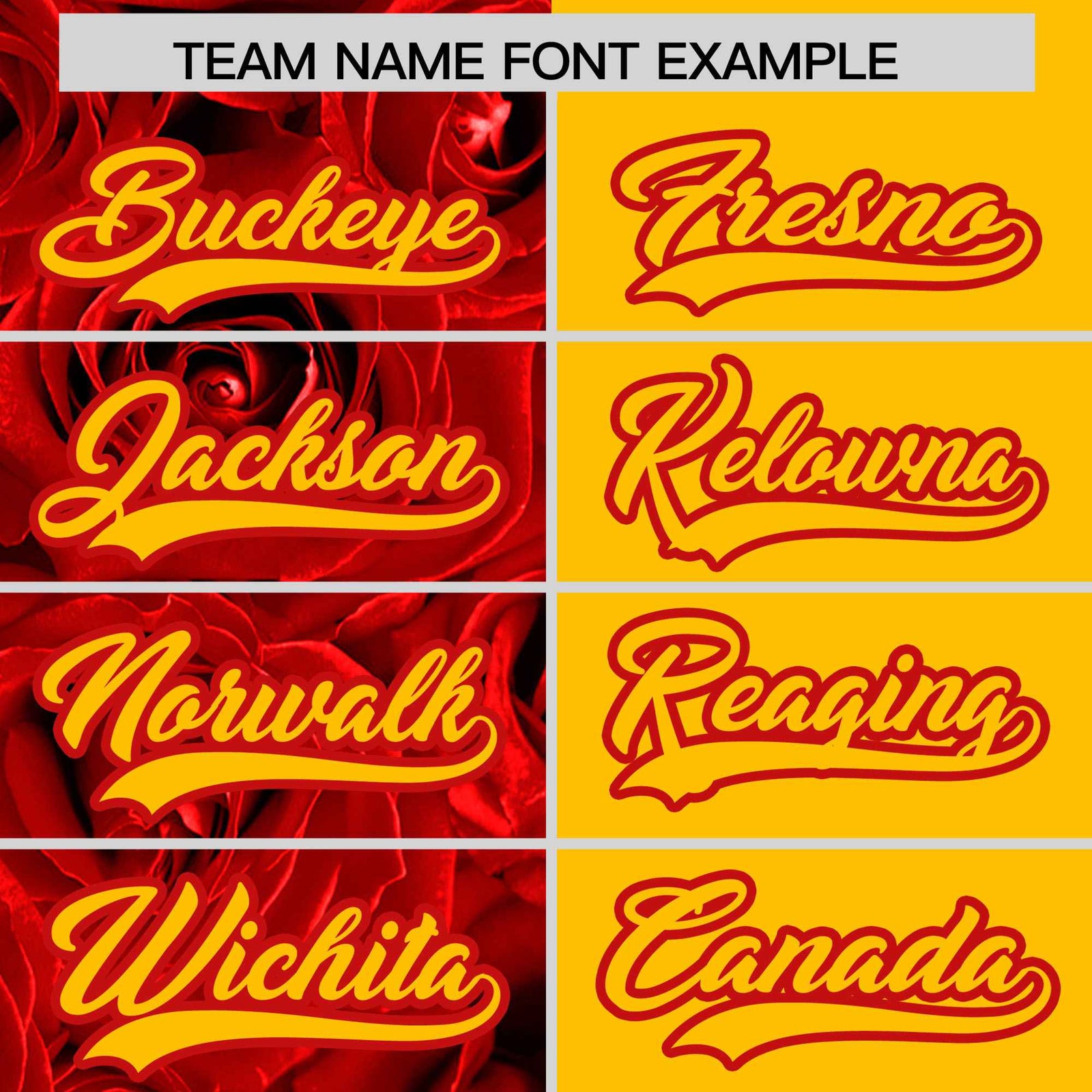 Custom Red Yellow Split Rose Print Authentic Baseball Jersey