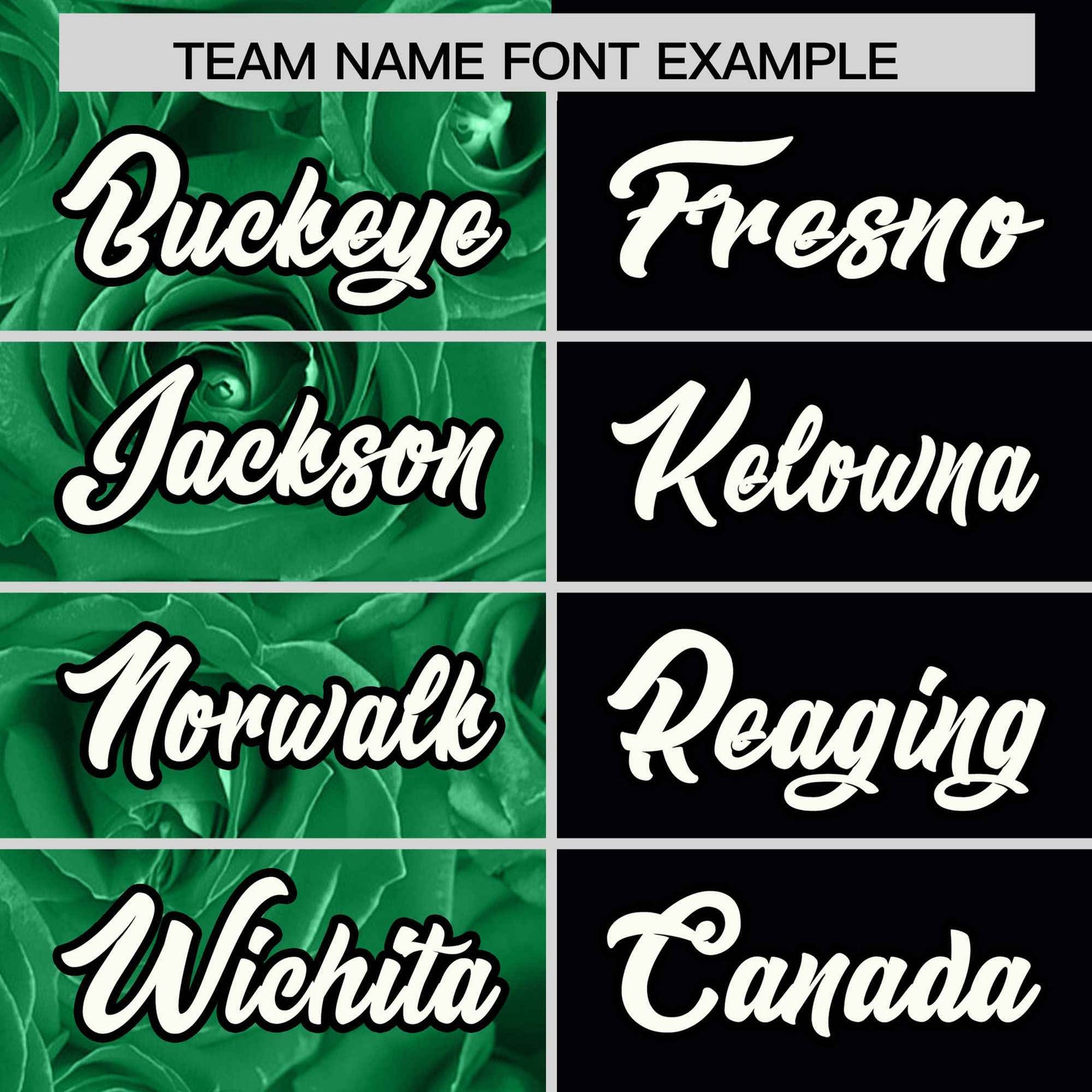 Custom Kelly Green Black Split Rose Print Authentic Baseball Jersey