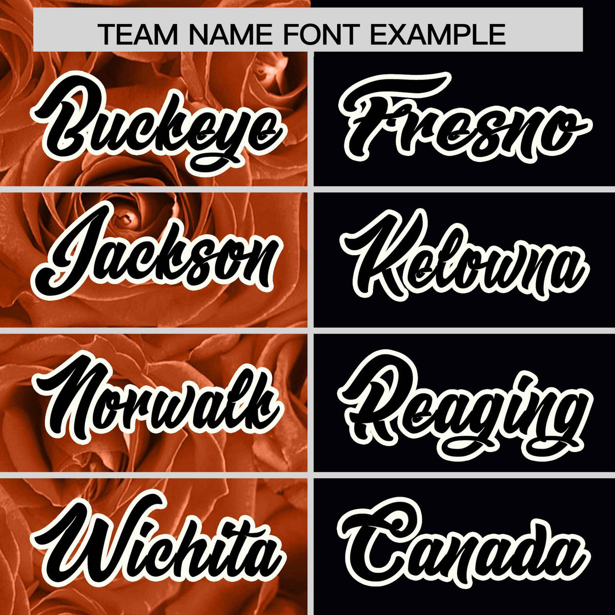 Custom Texas Orange Black Split Rose Print Authentic Baseball Jersey