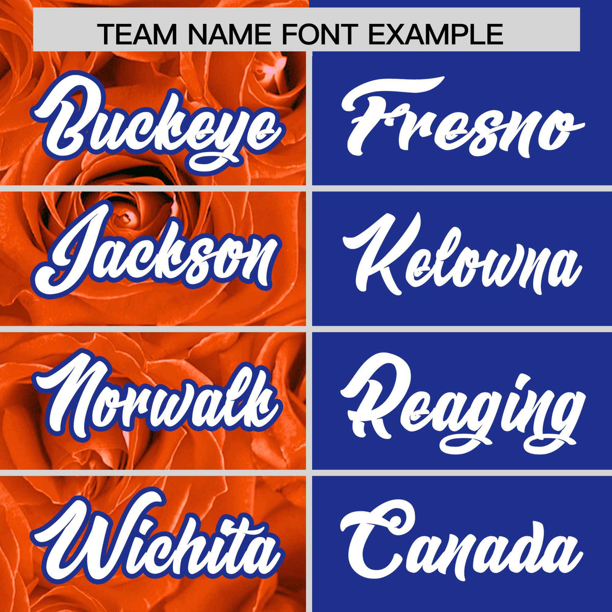 Custom Orange Royal Split Rose Print Authentic Baseball Jersey