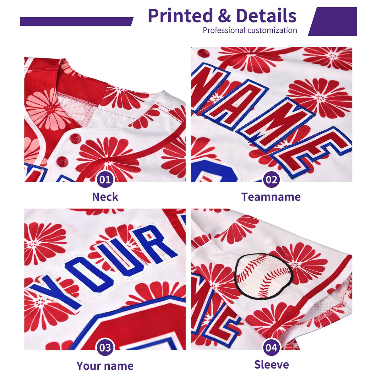 Custom Aqua Silver Split Rose Print Authentic Baseball Jersey