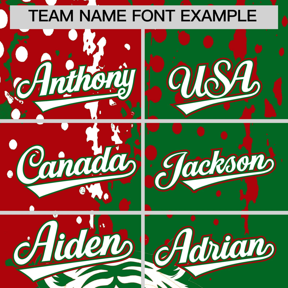 Custom Kelly Green Red White Full-Snap Graffiti Pattern Tiger Graffiti Jersey Baseball Jersey| KXKSHOP