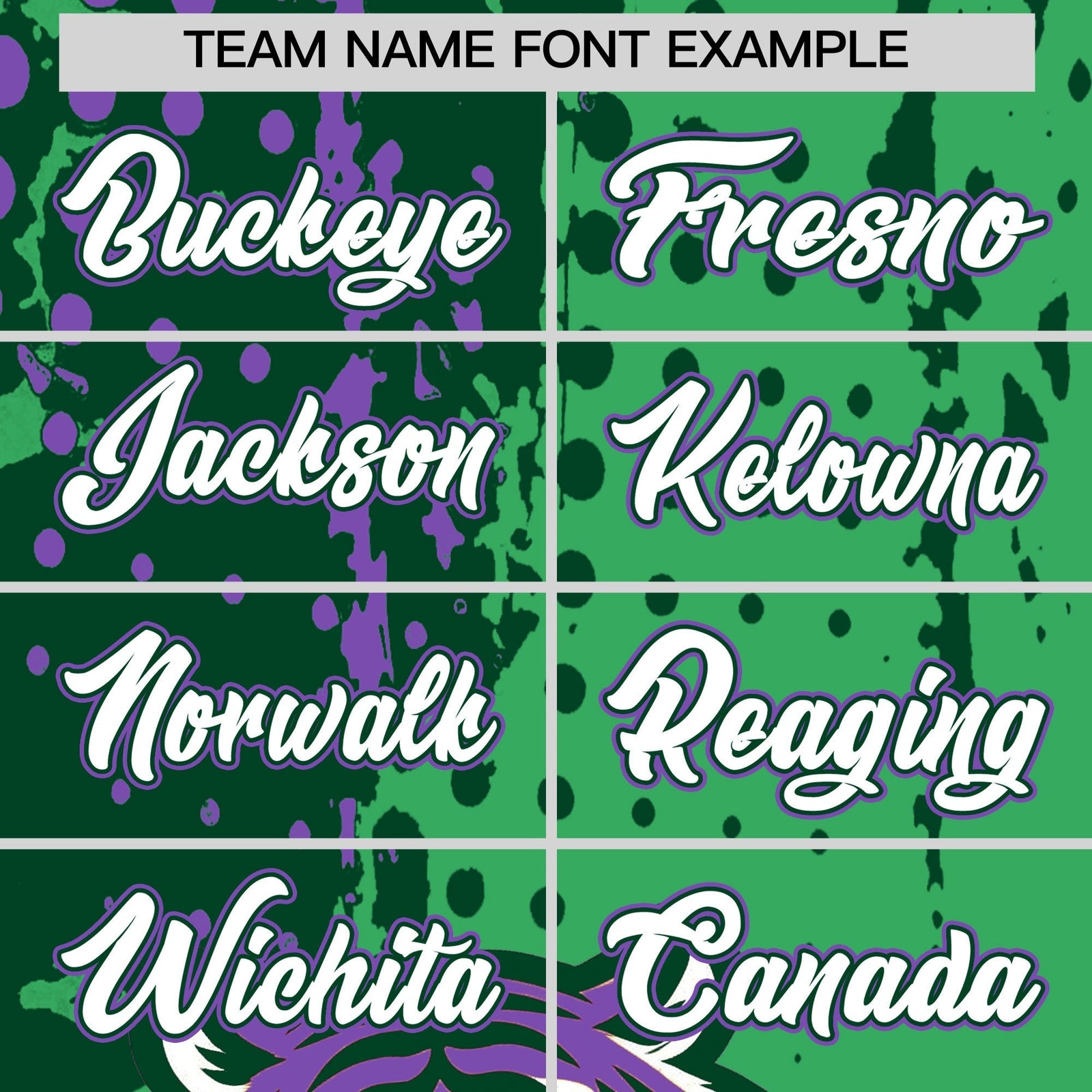Custom Neon Green Dark Green White Full-Snap Graffiti Pattern Tiger Graffiti Jersey Baseball Jersey| KXKSHOP