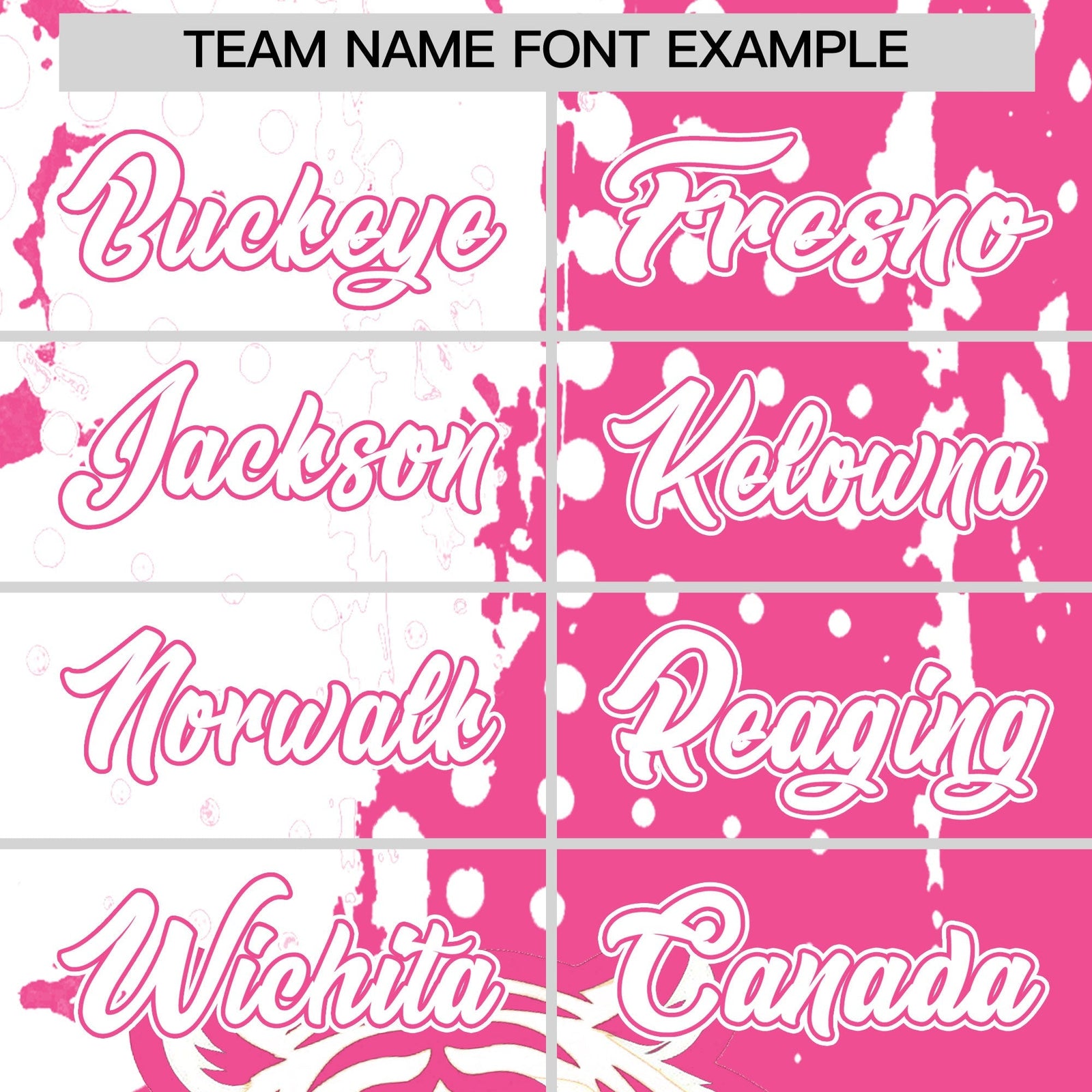Custom White Pink Full-Snap Graffiti Pattern Tiger Graffiti Jersey Baseball Jersey| KXKSHOP