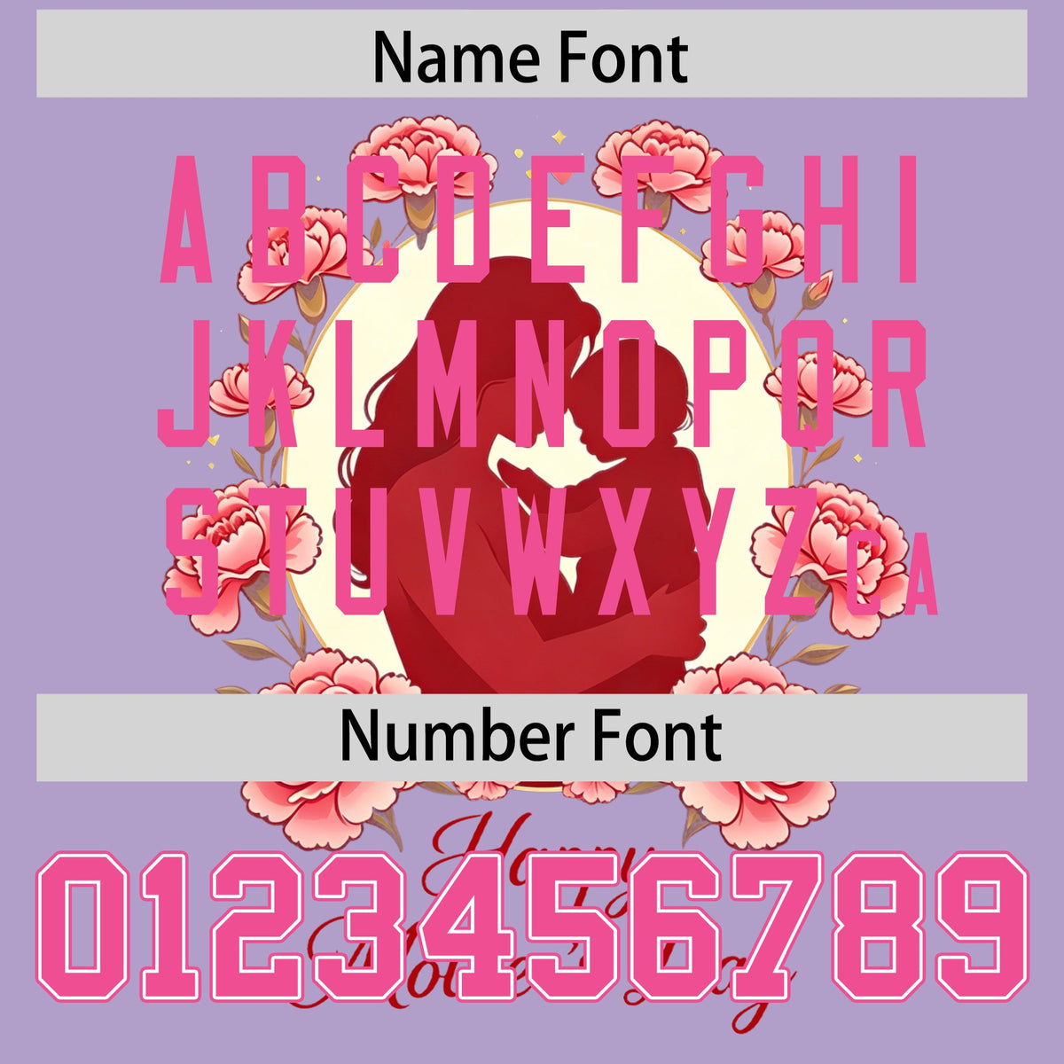 Custom Light Purple Pink Mother's Day Style Personalization Breathable Baseball Jersey| KXKSHOP