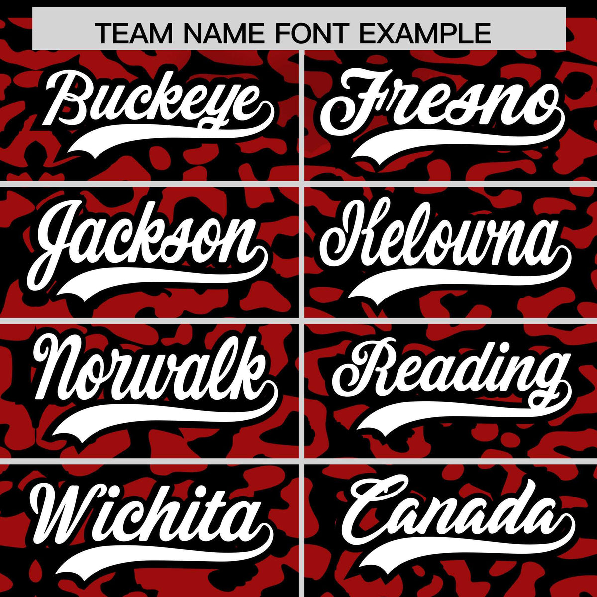 Custom Black Red Leopard Print Pattern Authentic Baseball Jersey