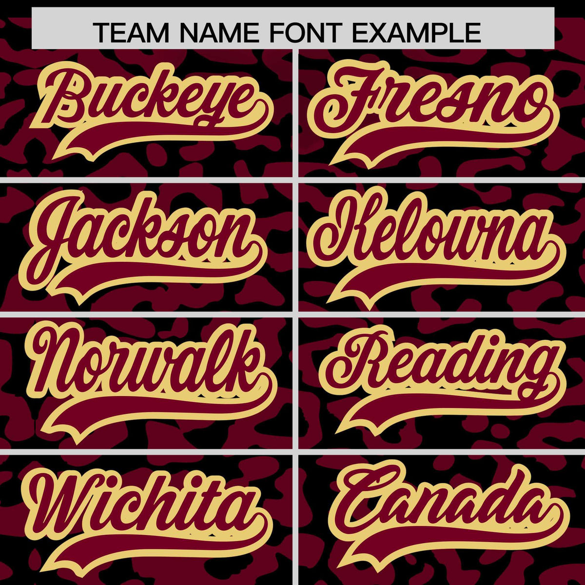 Custom Black Crimson Leopard Print Pattern Authentic Baseball Jersey