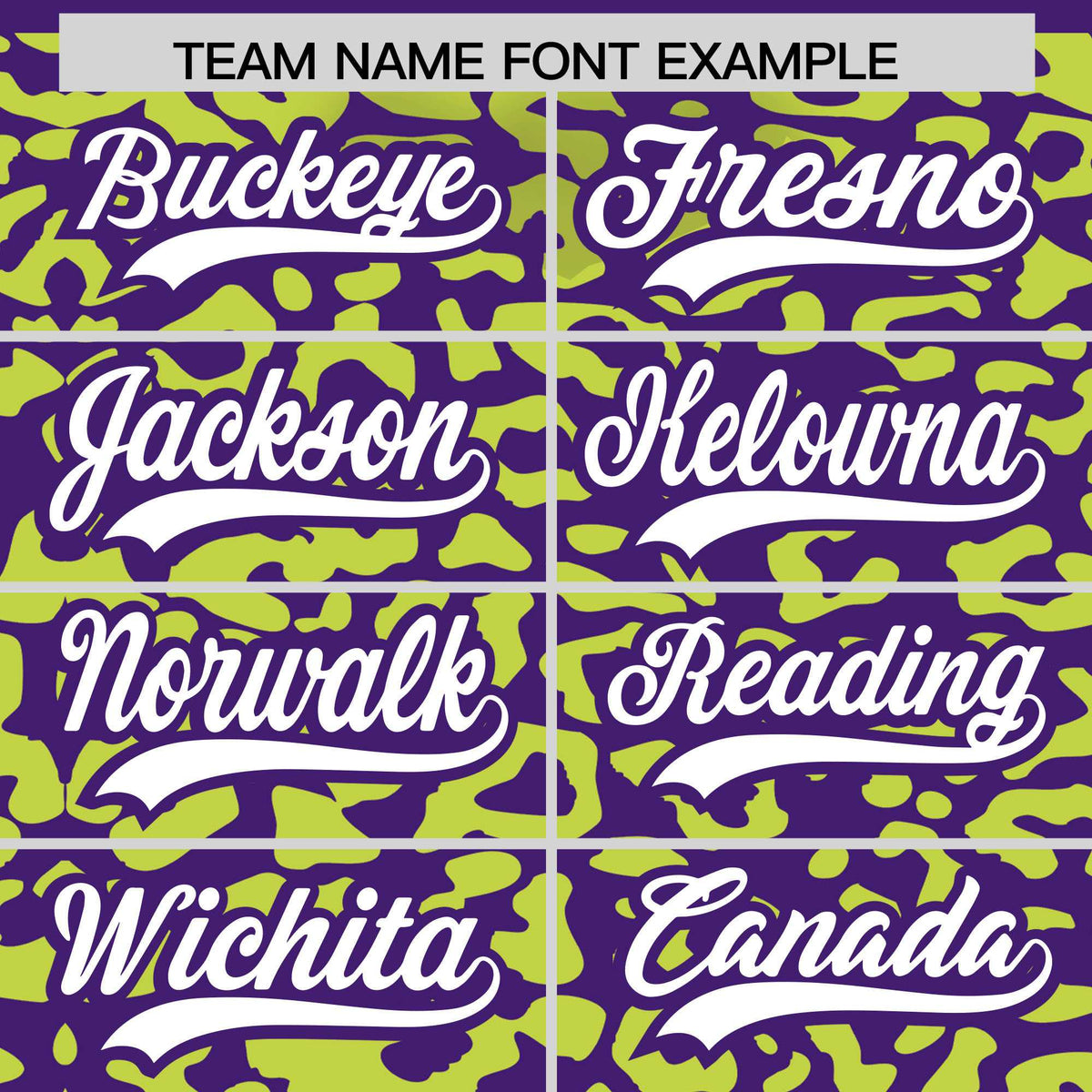 Custom Purple Fluorescent Green Leopard Print Pattern Authentic Baseball Jersey