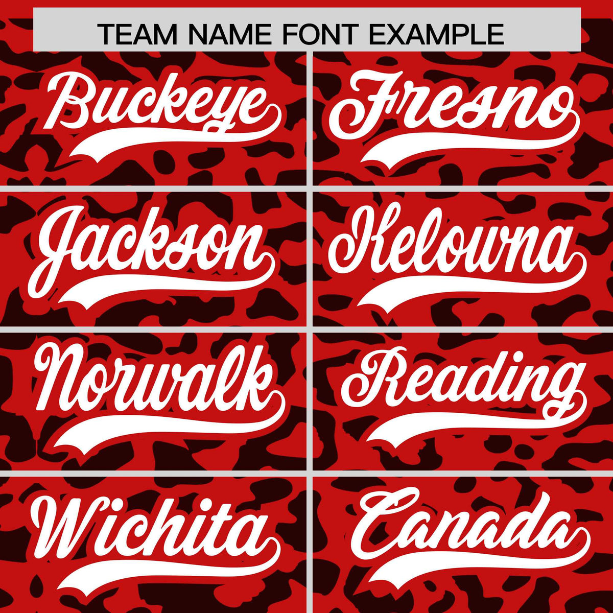 Custom Red Black Leopard Print Pattern Authentic Baseball Jersey