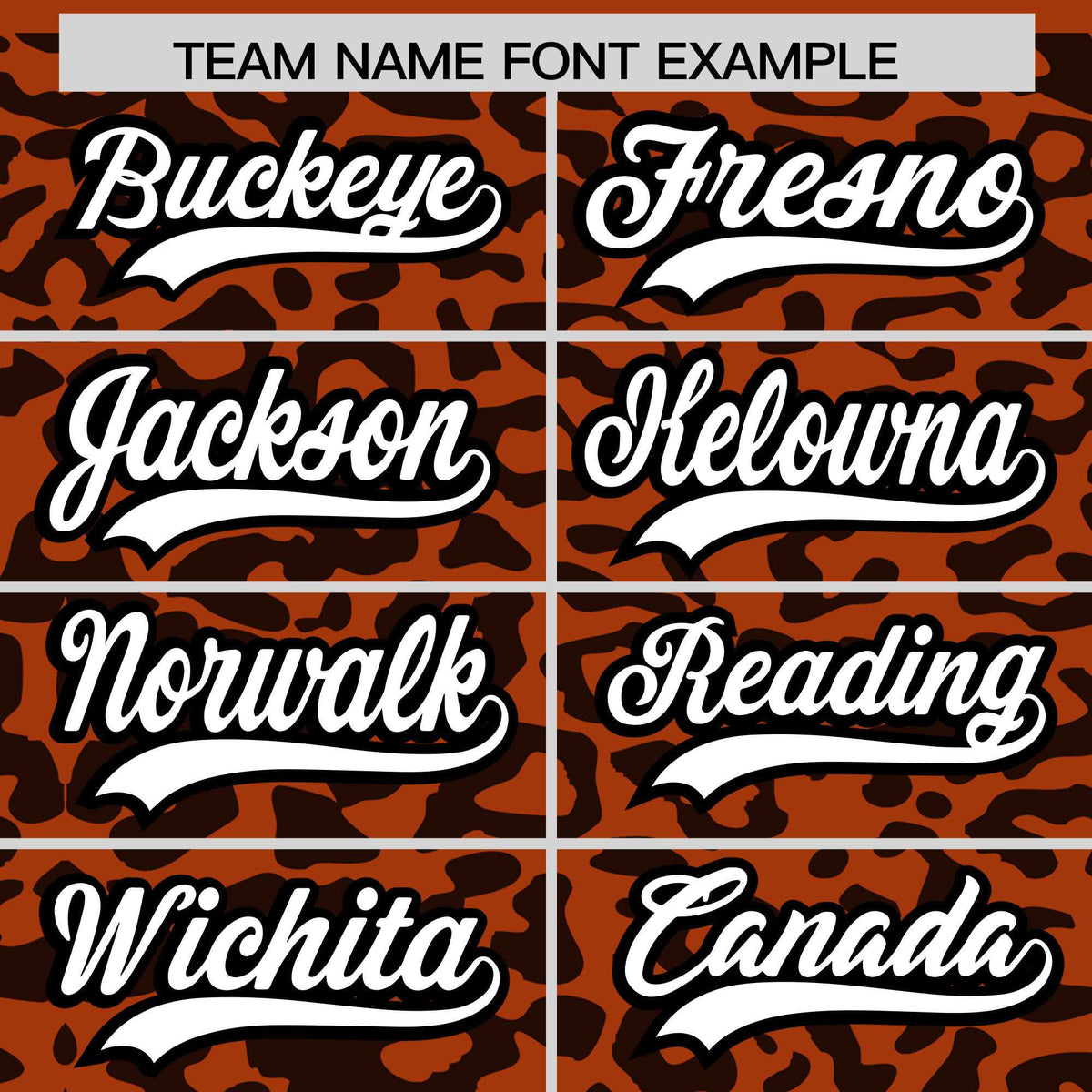 Custom Texas Orange Black Leopard Print Pattern Authentic Baseball Jersey