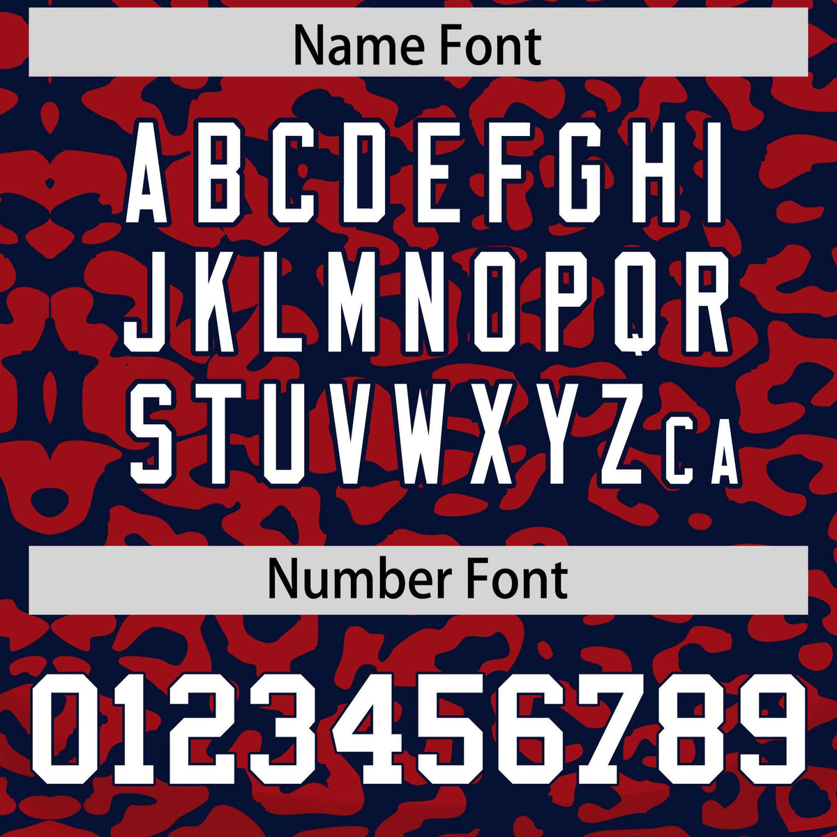 Custom Navy Red Leopard Print Pattern Authentic Baseball Jersey