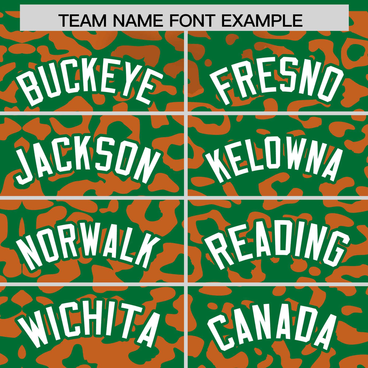 Custom Kelly Green Orange Leopard Print Pattern Authentic Baseball Jersey