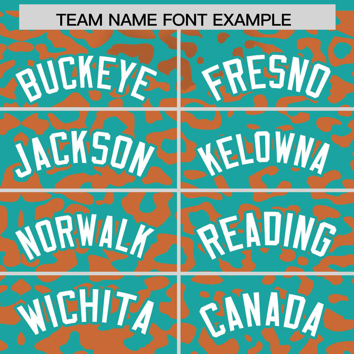 Custom Aqua Orange Leopard Print Pattern Authentic Baseball Jersey