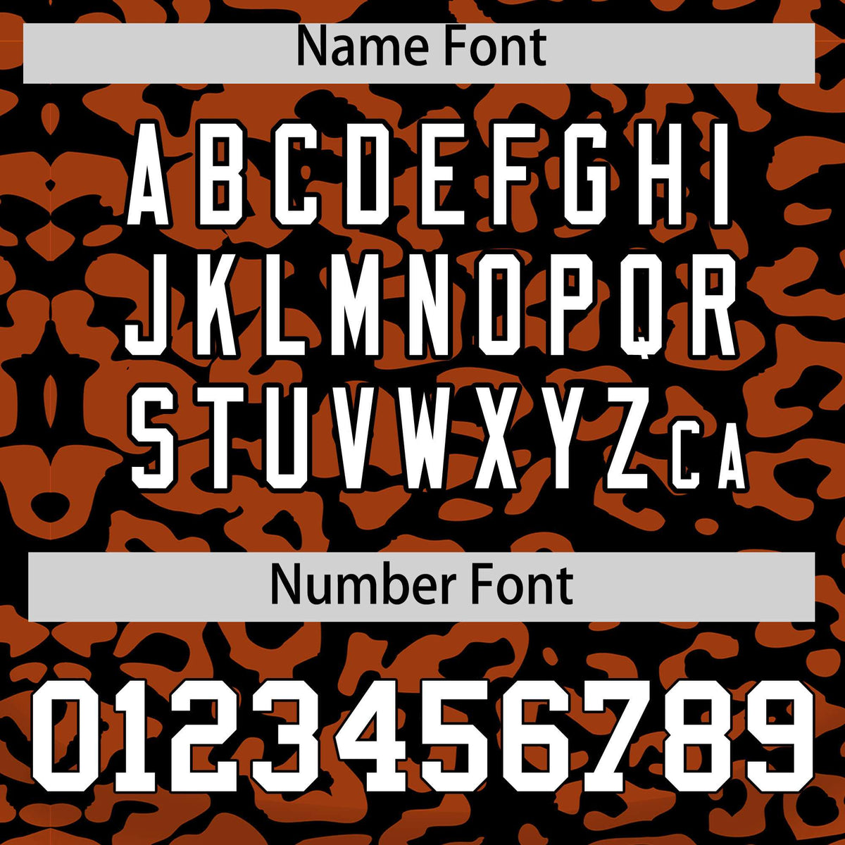 Custom Black Texas Orange Leopard Print Pattern Authentic Baseball Jersey