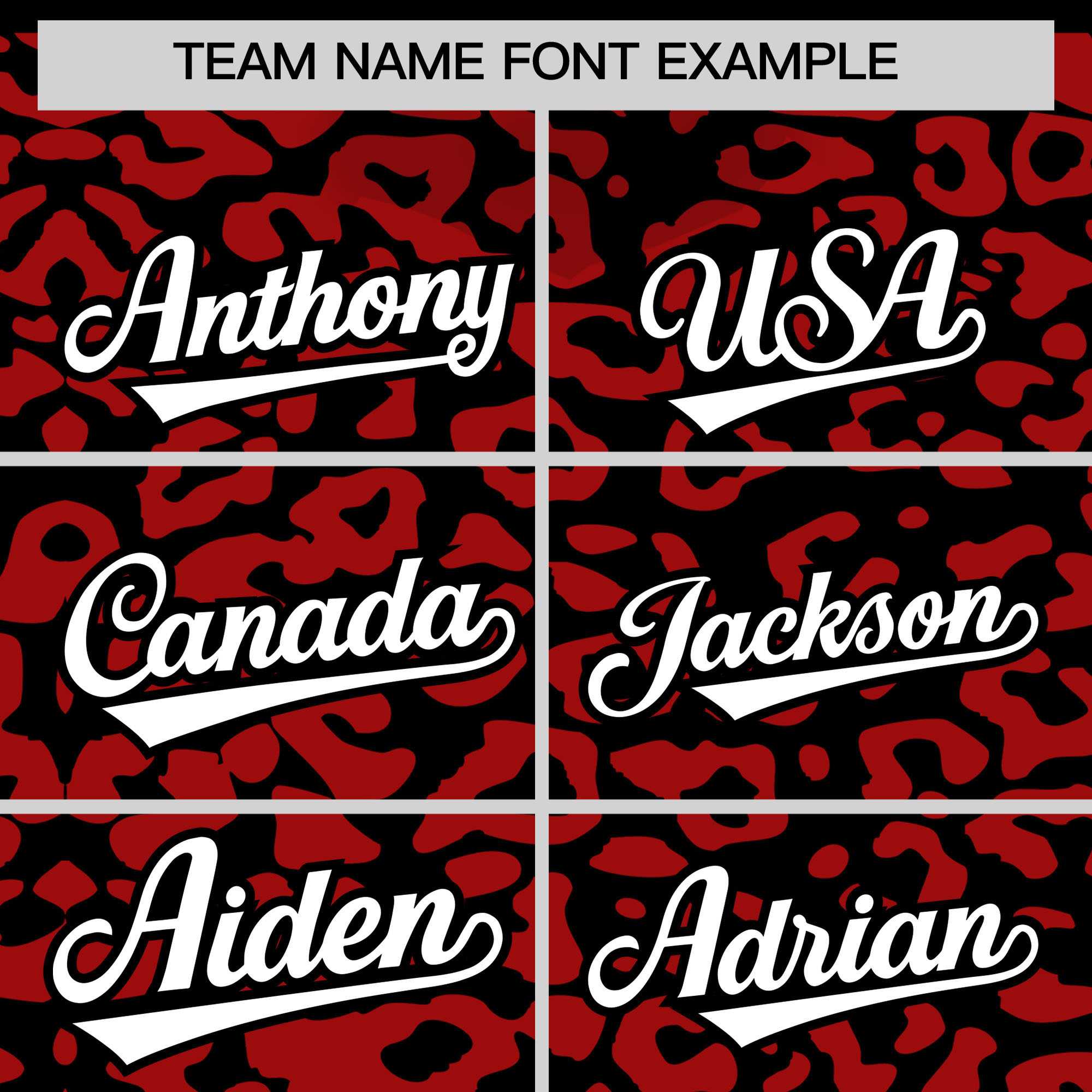 Custom Black Red Leopard Print Pattern Authentic Baseball Jersey