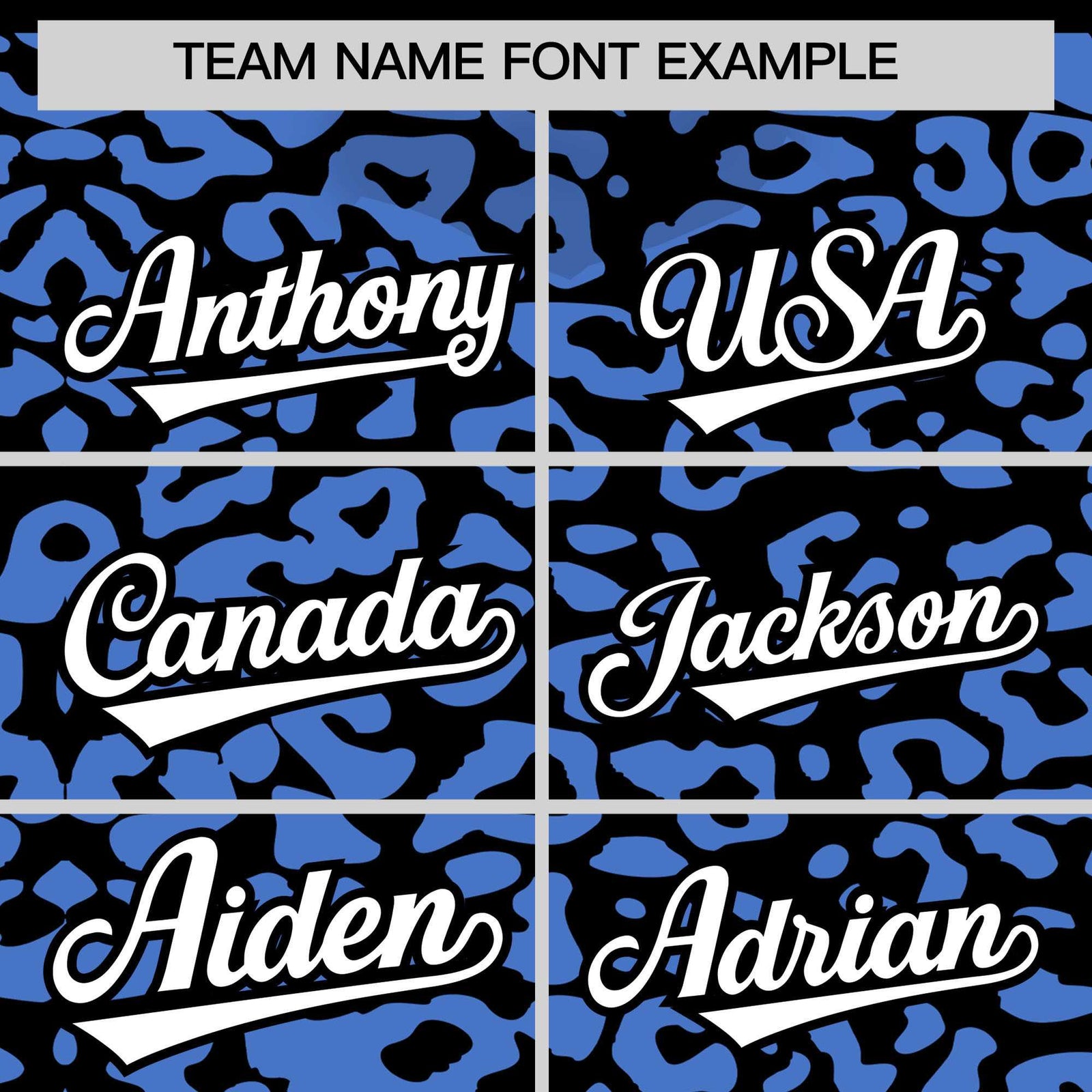 Custom Black Light Blue Leopard Print Pattern Authentic Baseball Jersey