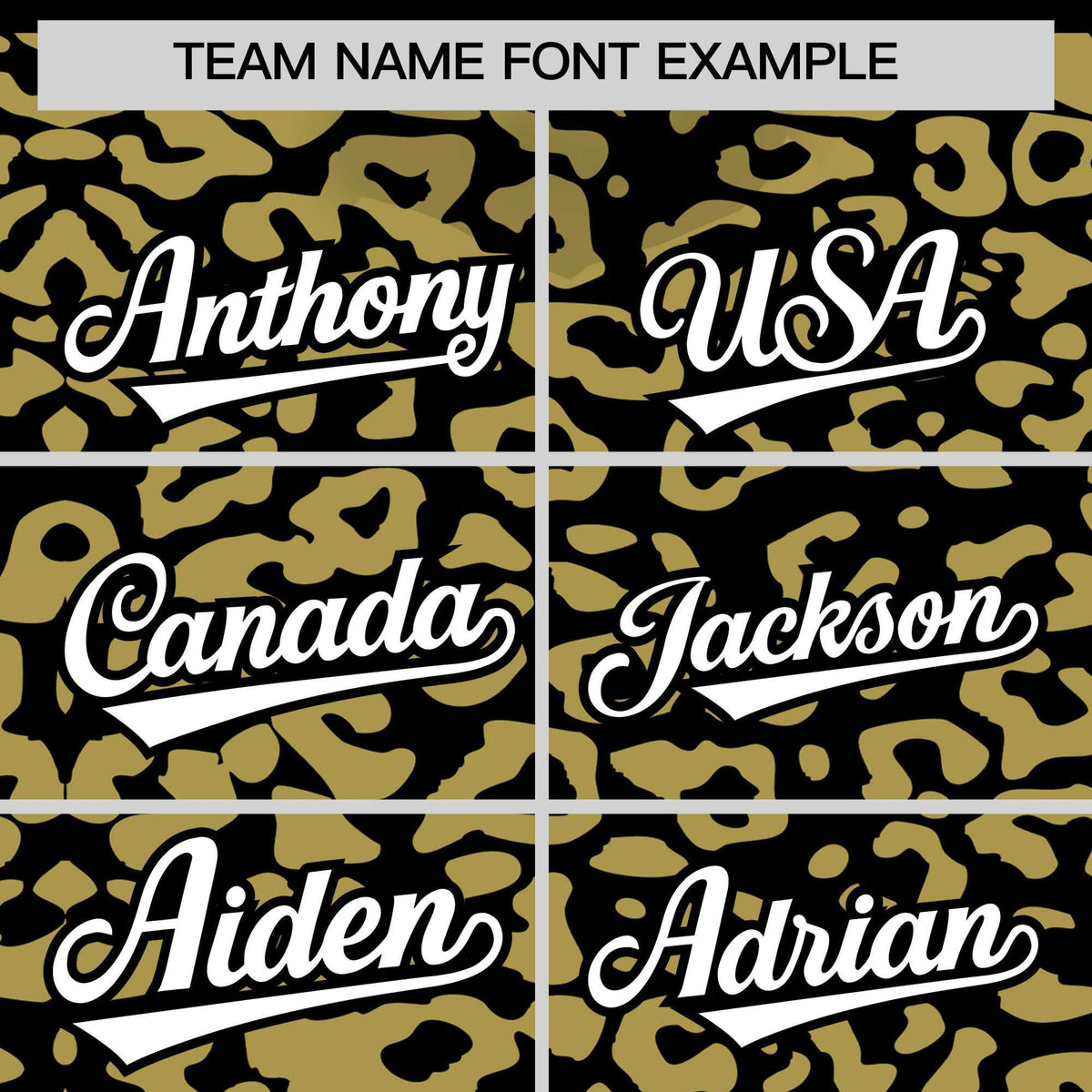 Custom Black Old Gold Leopard Print Pattern Authentic Baseball Jersey