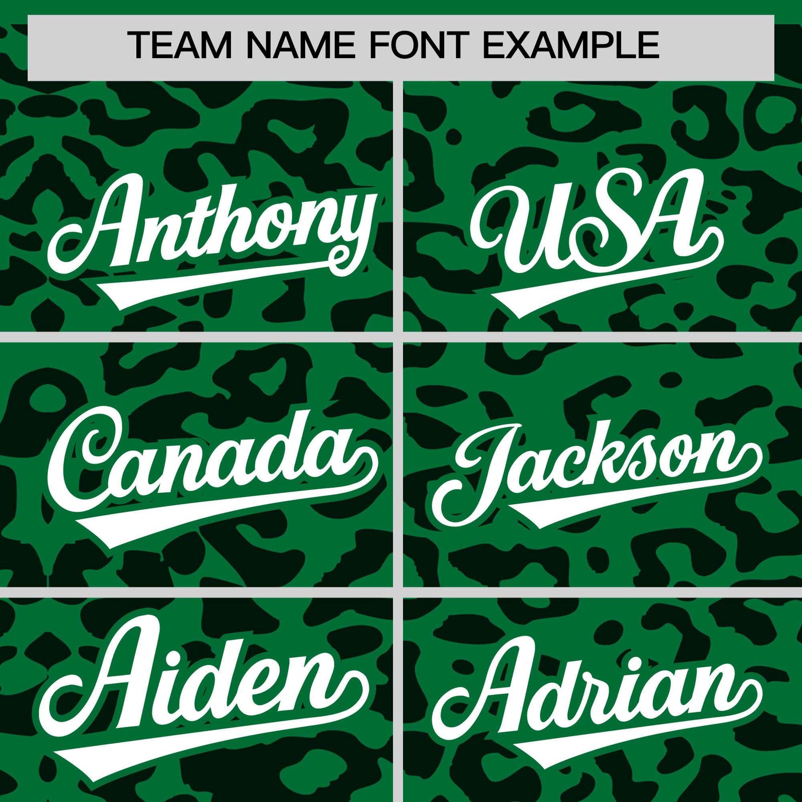 Custom Kelly Green Black Leopard Print Pattern Authentic Baseball Jersey