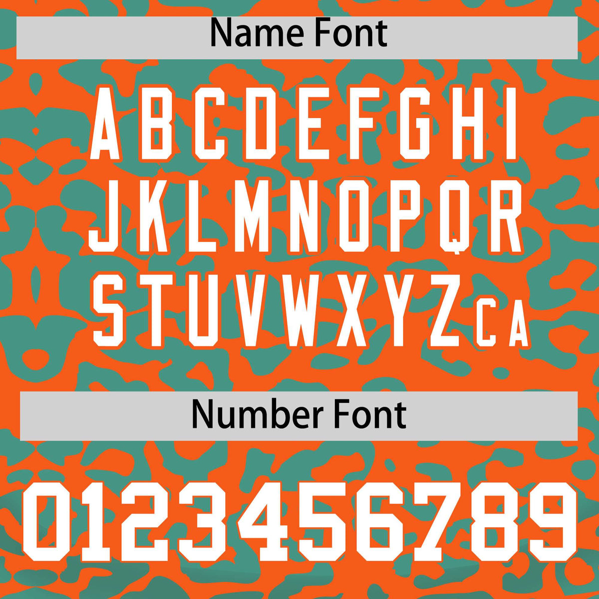 Custom Orange Aqua Leopard Print Pattern Authentic Baseball Jersey