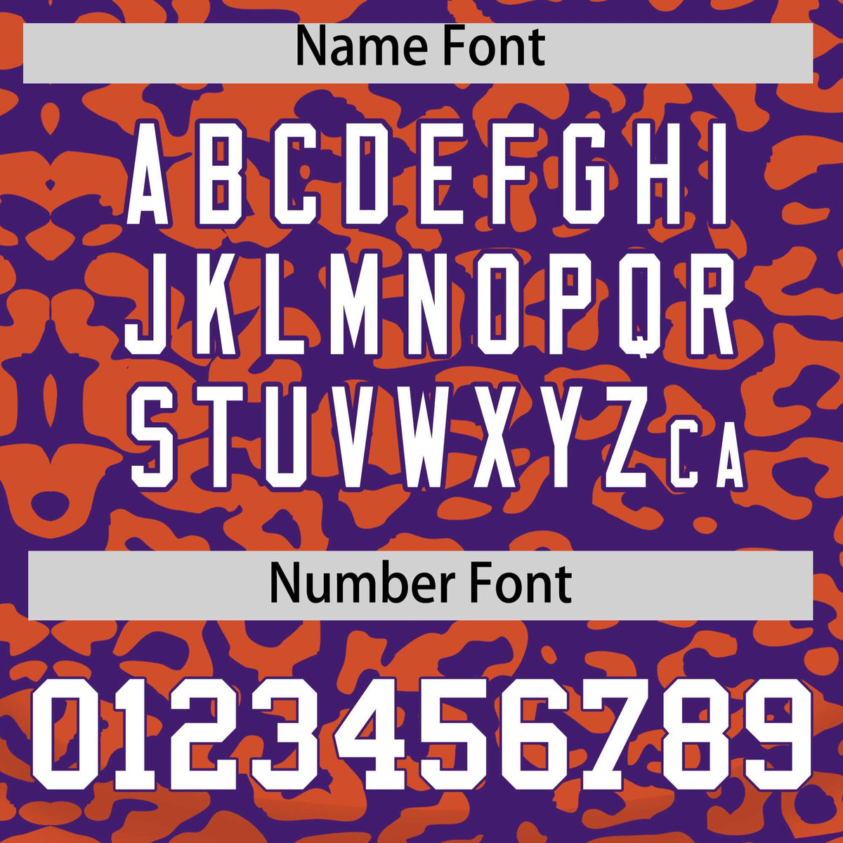 Custom Purple Orange Leopard Print Pattern Authentic Baseball Jersey