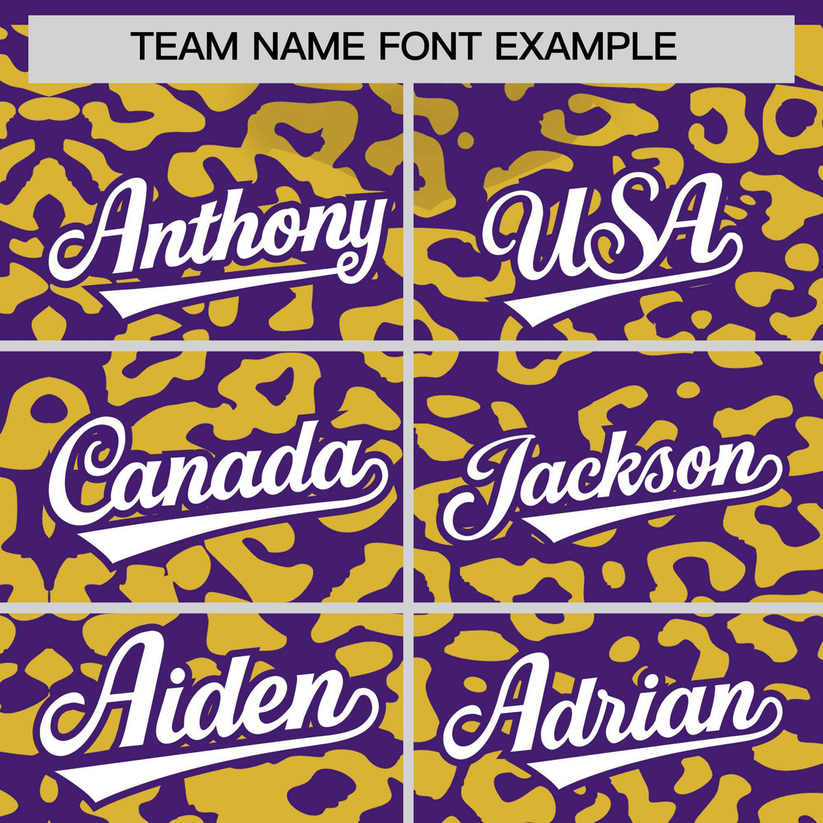 Custom Purple Gold Leopard Print Pattern Authentic Baseball Jersey