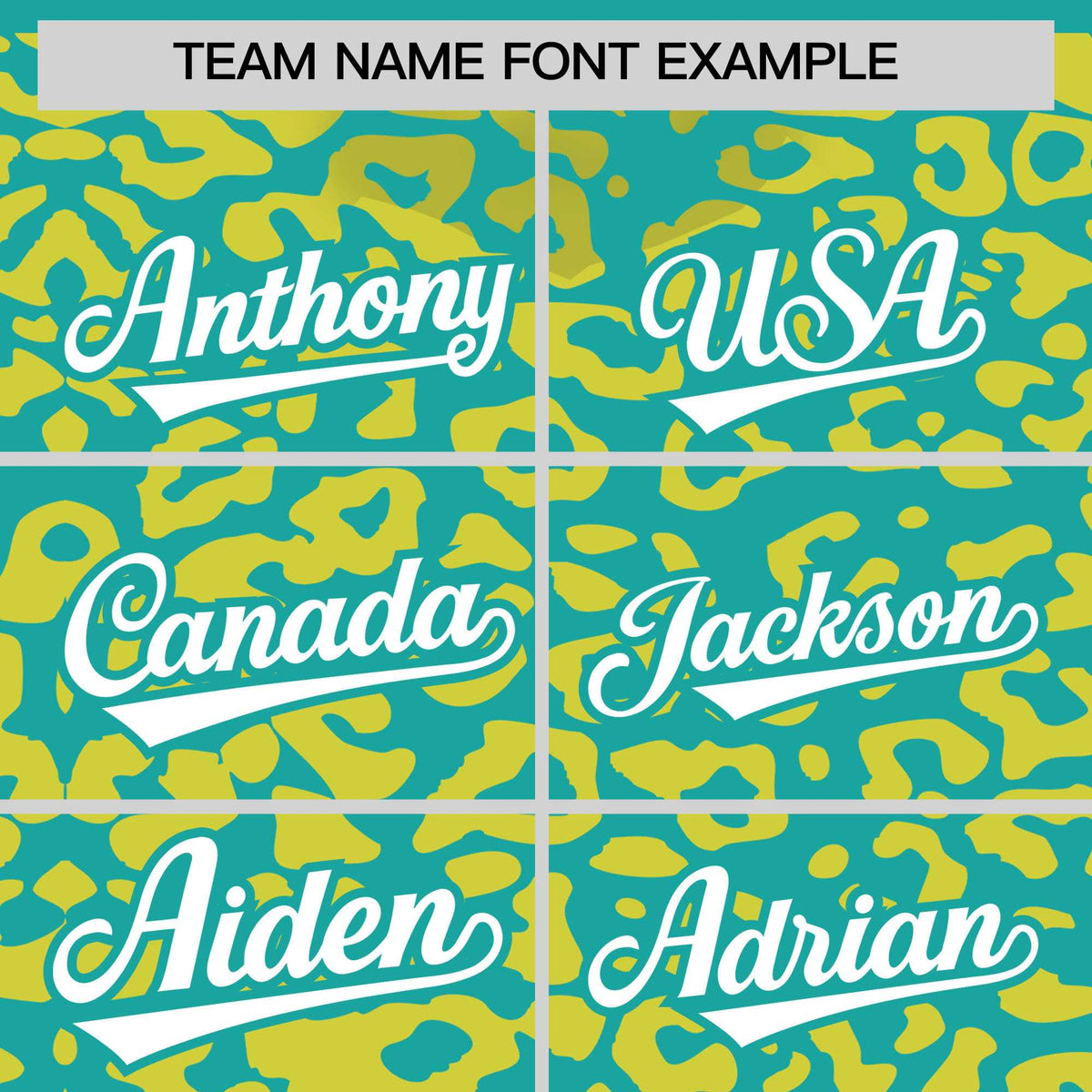 Custom Aqua Gold Leopard Print Pattern Authentic Baseball Jersey