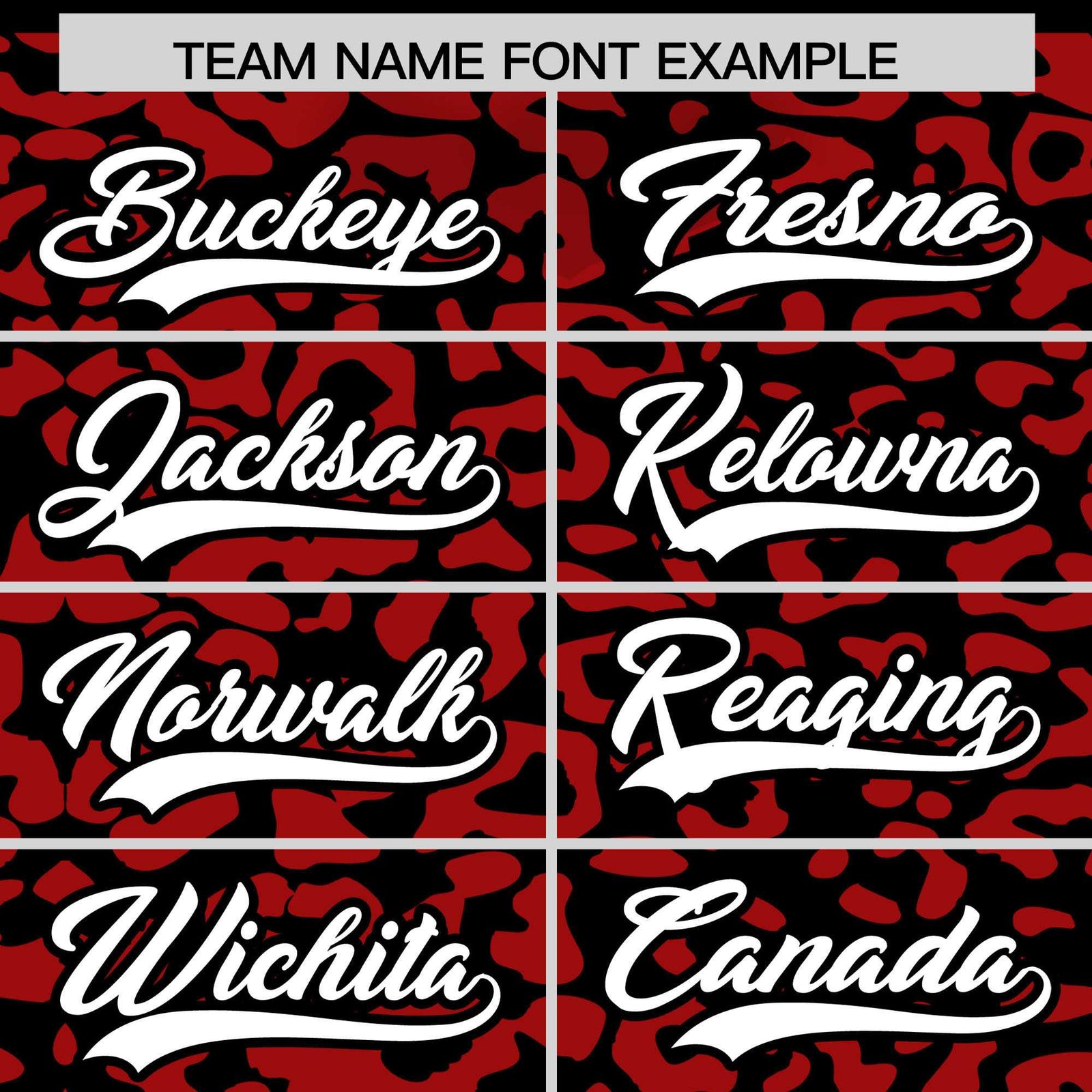 Custom Black Red Leopard Print Pattern Authentic Baseball Jersey