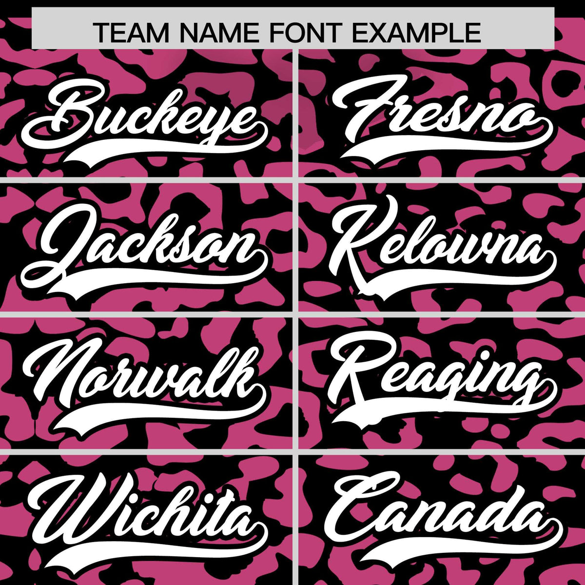 Custom Black Pink Leopard Print Pattern Authentic Baseball Jersey