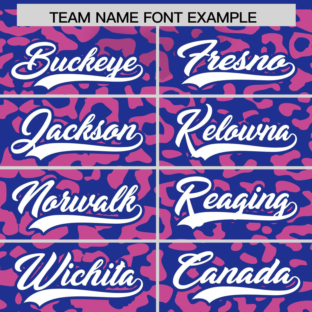 Custom Royal Pink Leopard Print Pattern Authentic Baseball Jersey