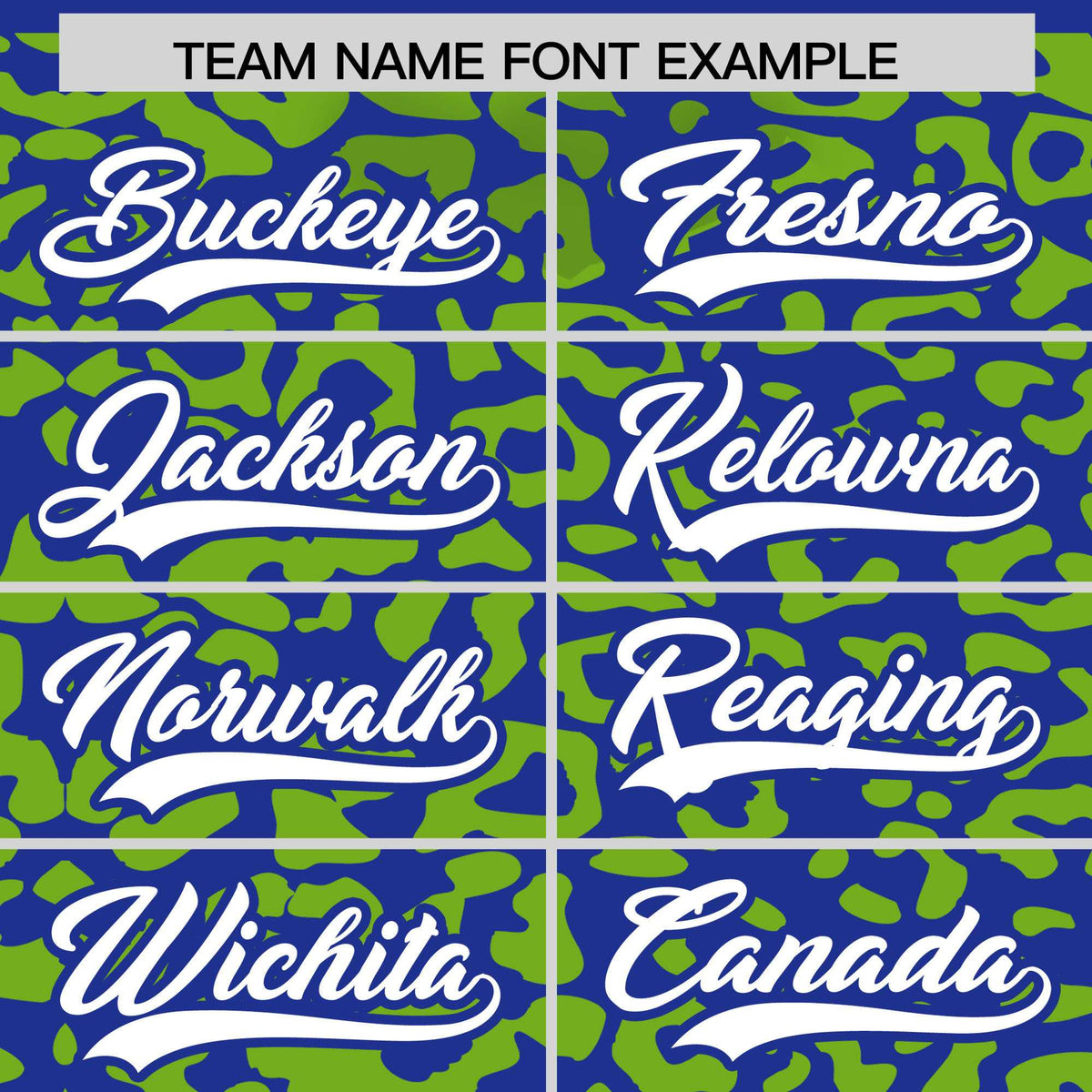 Custom Royal Neon Green Leopard Print Pattern Authentic Baseball Jersey