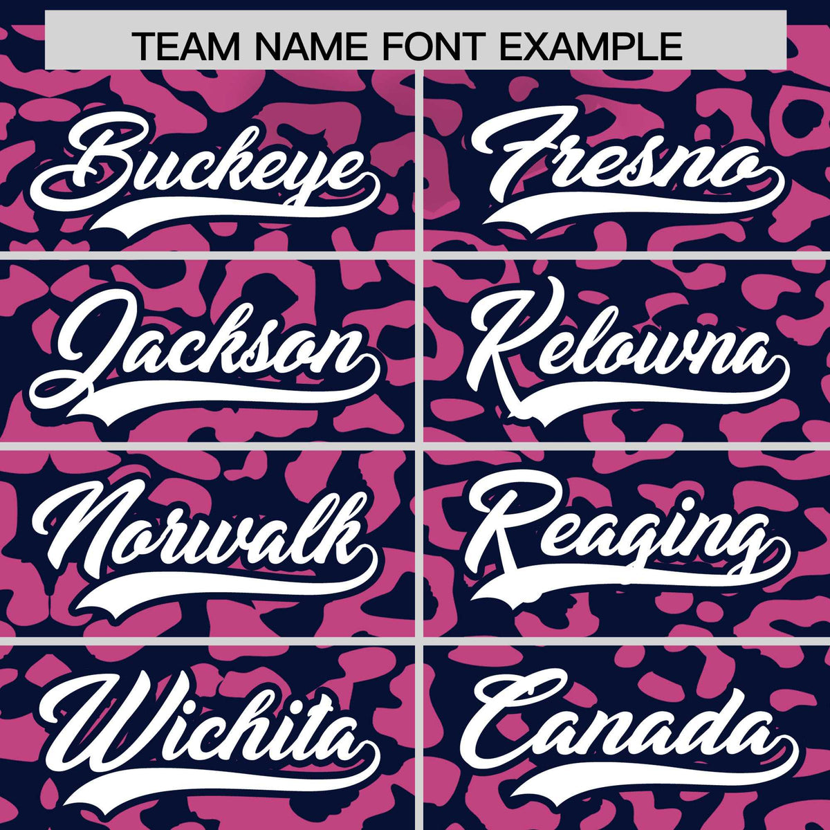 Custom Navy Pink Leopard Print Pattern Authentic Baseball Jersey