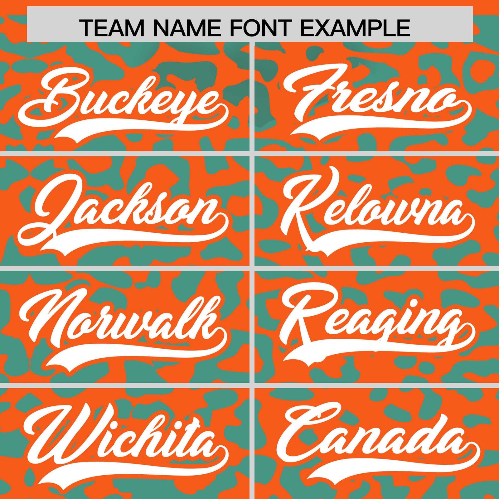 Custom Orange Aqua Leopard Print Pattern Authentic Baseball Jersey