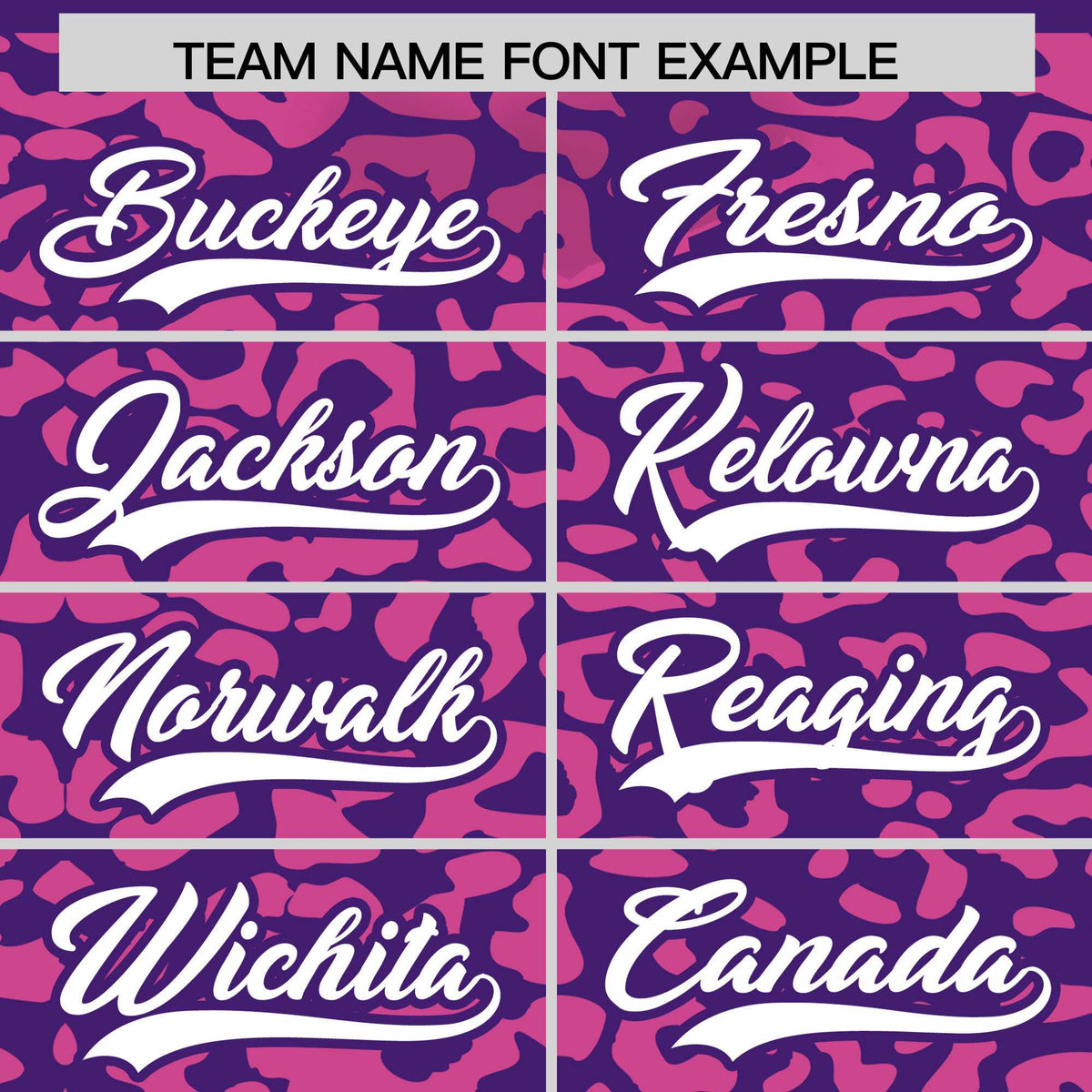 Custom Purple Pink Leopard Print Pattern Authentic Baseball Jersey