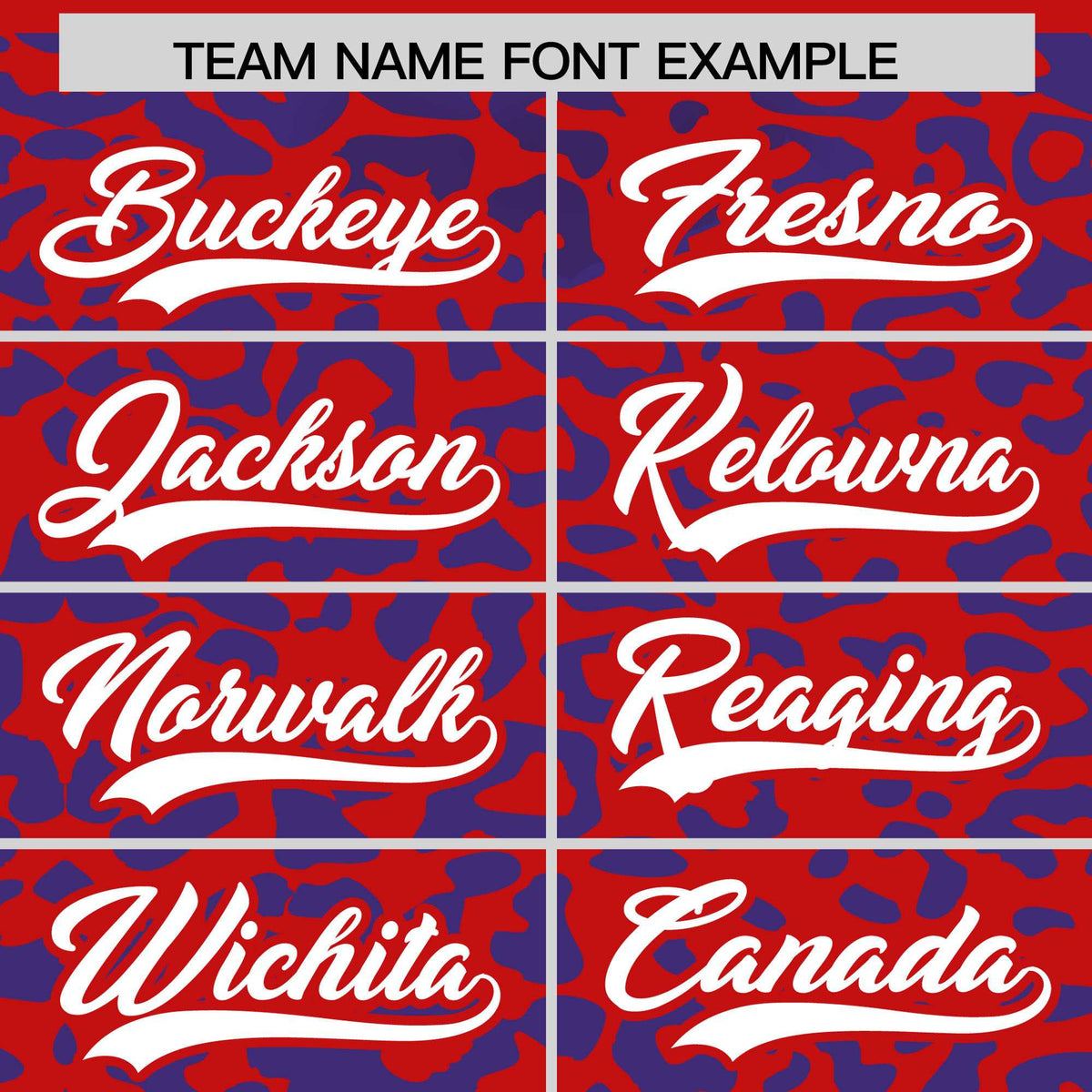 Custom Red Royal Leopard Print Pattern Authentic Baseball Jersey