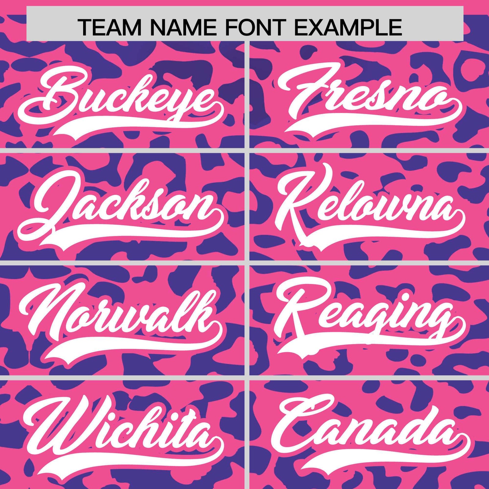 Custom Pink Royal Leopard Print Pattern Authentic Baseball Jersey