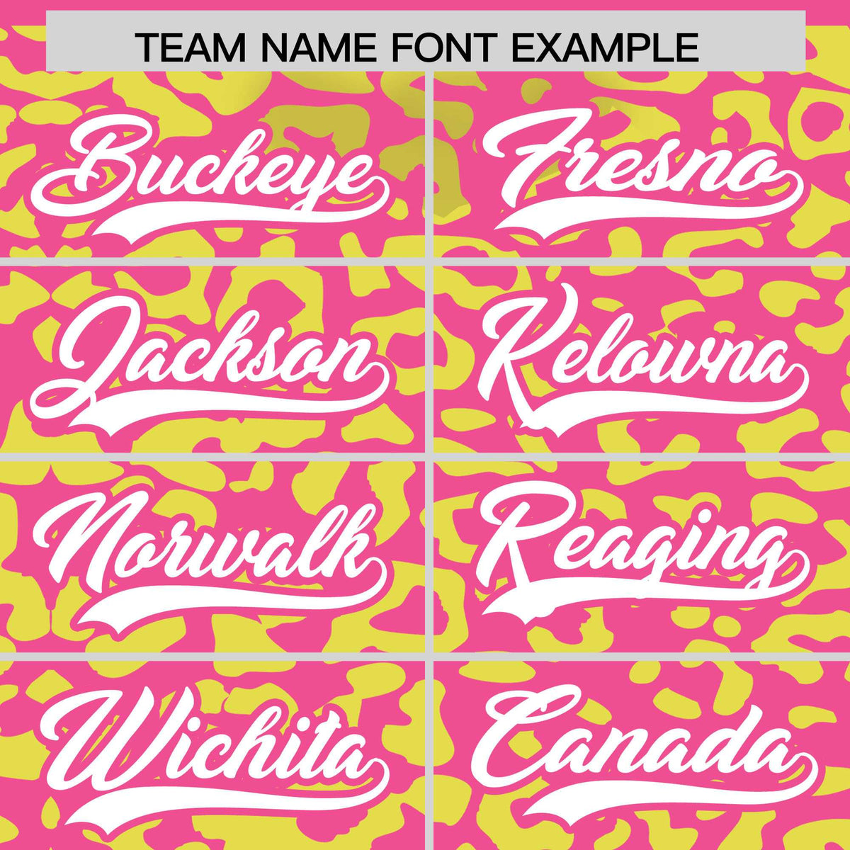 Custom Pink Fluorescent Green Leopard Print Pattern Authentic Baseball Jersey