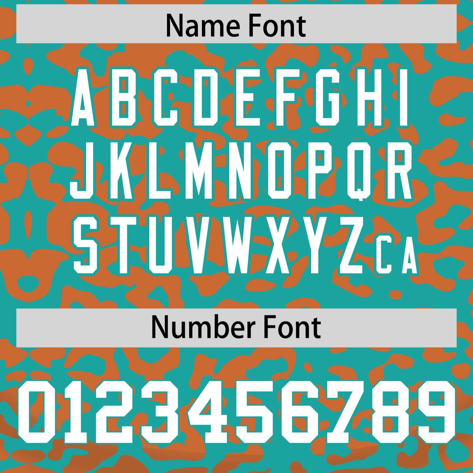 Custom Aqua Orange Leopard Print Pattern Authentic Baseball Jersey