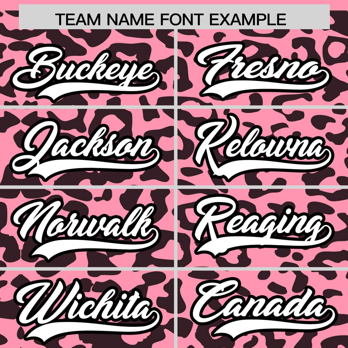 Custom Light Pink Black Leopard Print Pattern Authentic Baseball Jersey