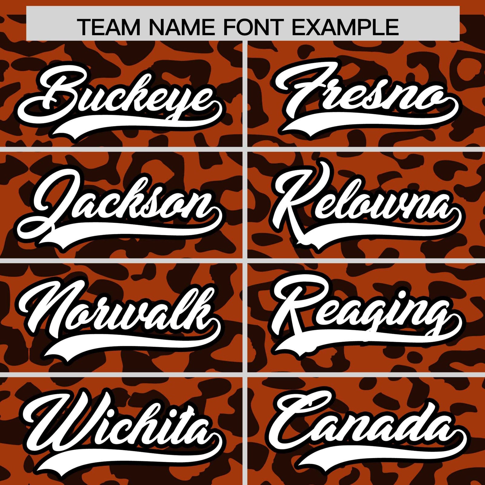 Custom Texas Orange Black Leopard Print Pattern Authentic Baseball Jersey