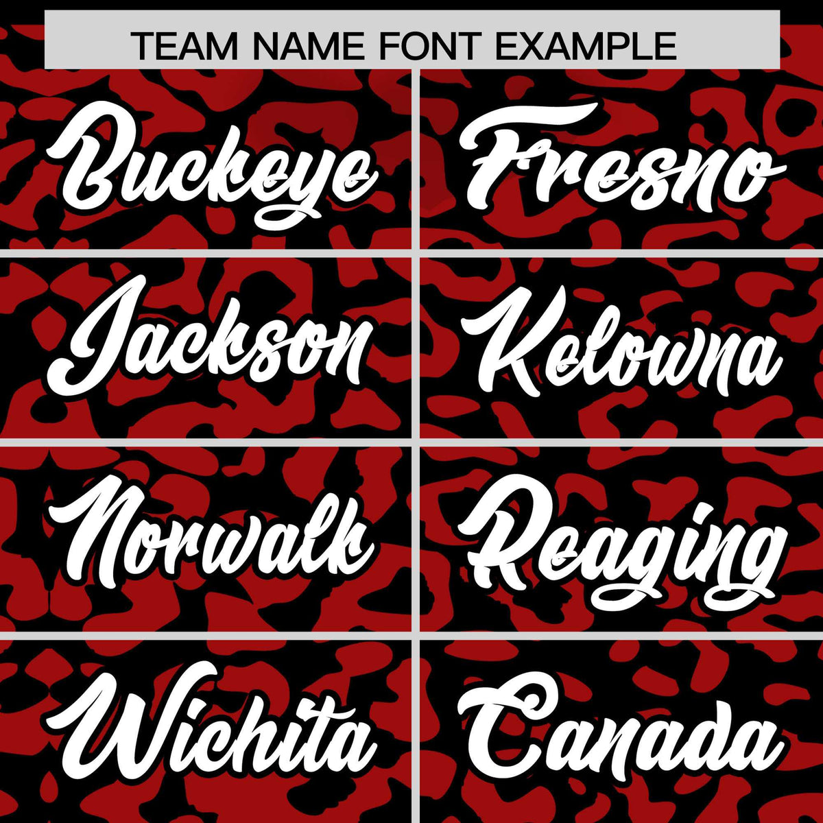 Custom Black Red Leopard Print Pattern Authentic Baseball Jersey