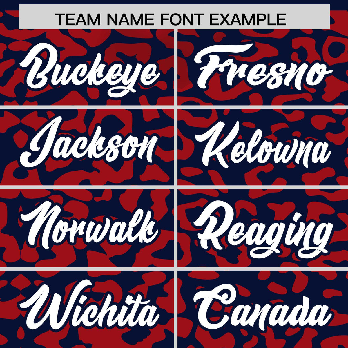 Custom Navy Red Leopard Print Pattern Authentic Baseball Jersey