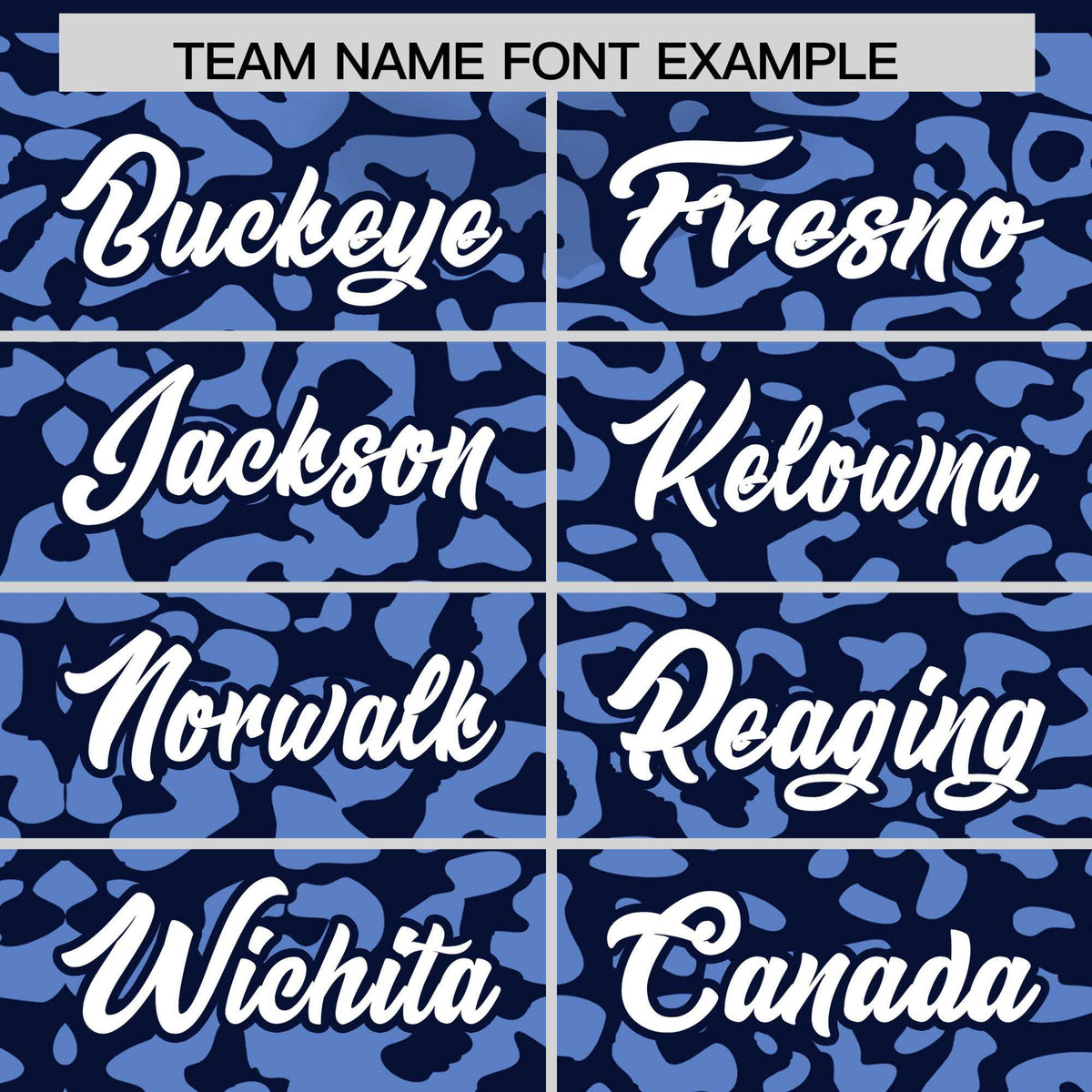 Custom Navy Light Blue Leopard Print Pattern Authentic Baseball Jersey