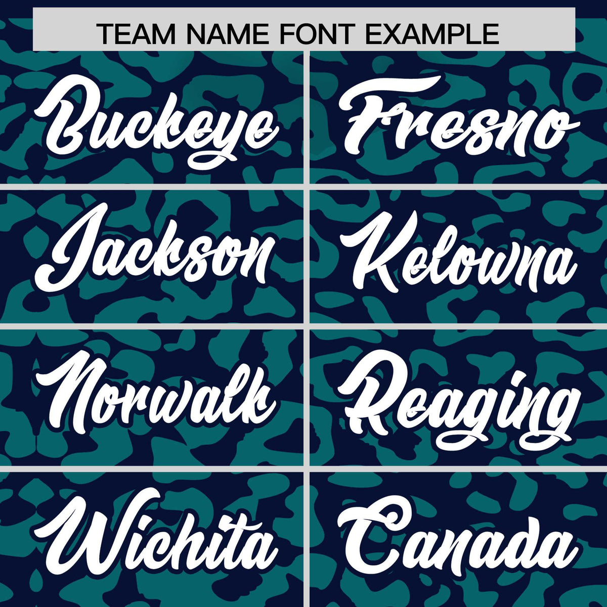 Custom Navy Aqua Leopard Print Pattern Authentic Baseball Jersey