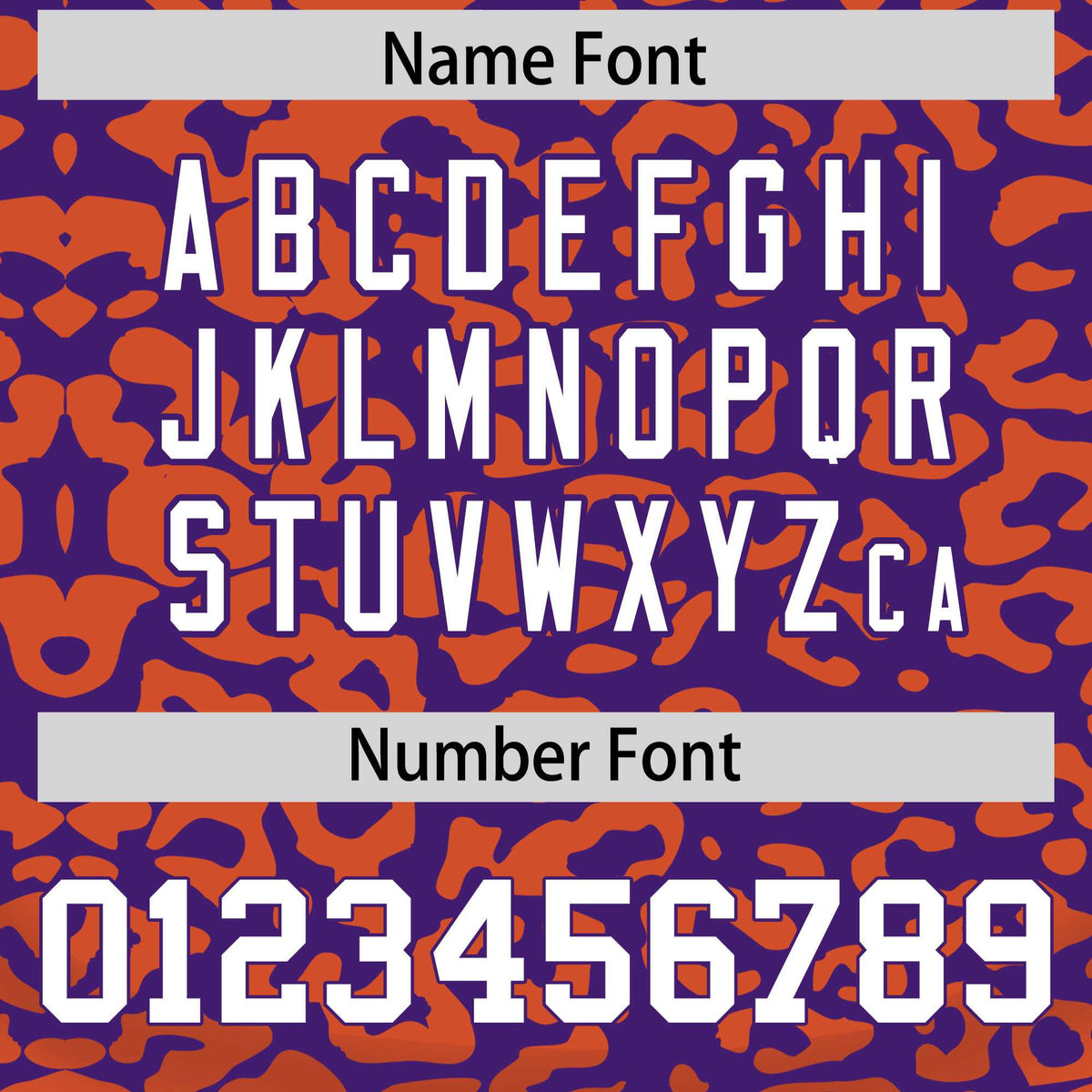 Custom Purple Orange Leopard Print Pattern Authentic Baseball Jersey