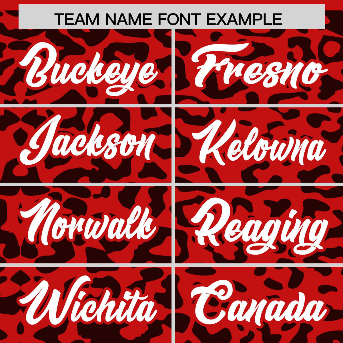 Custom Red Black Leopard Print Pattern Authentic Baseball Jersey