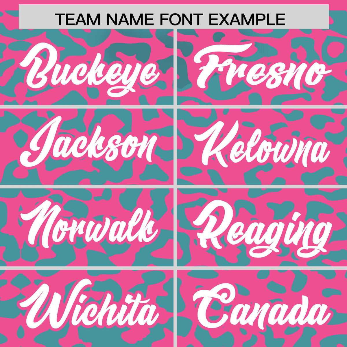 Custom Pink Aqua Leopard Print Pattern Authentic Baseball Jersey