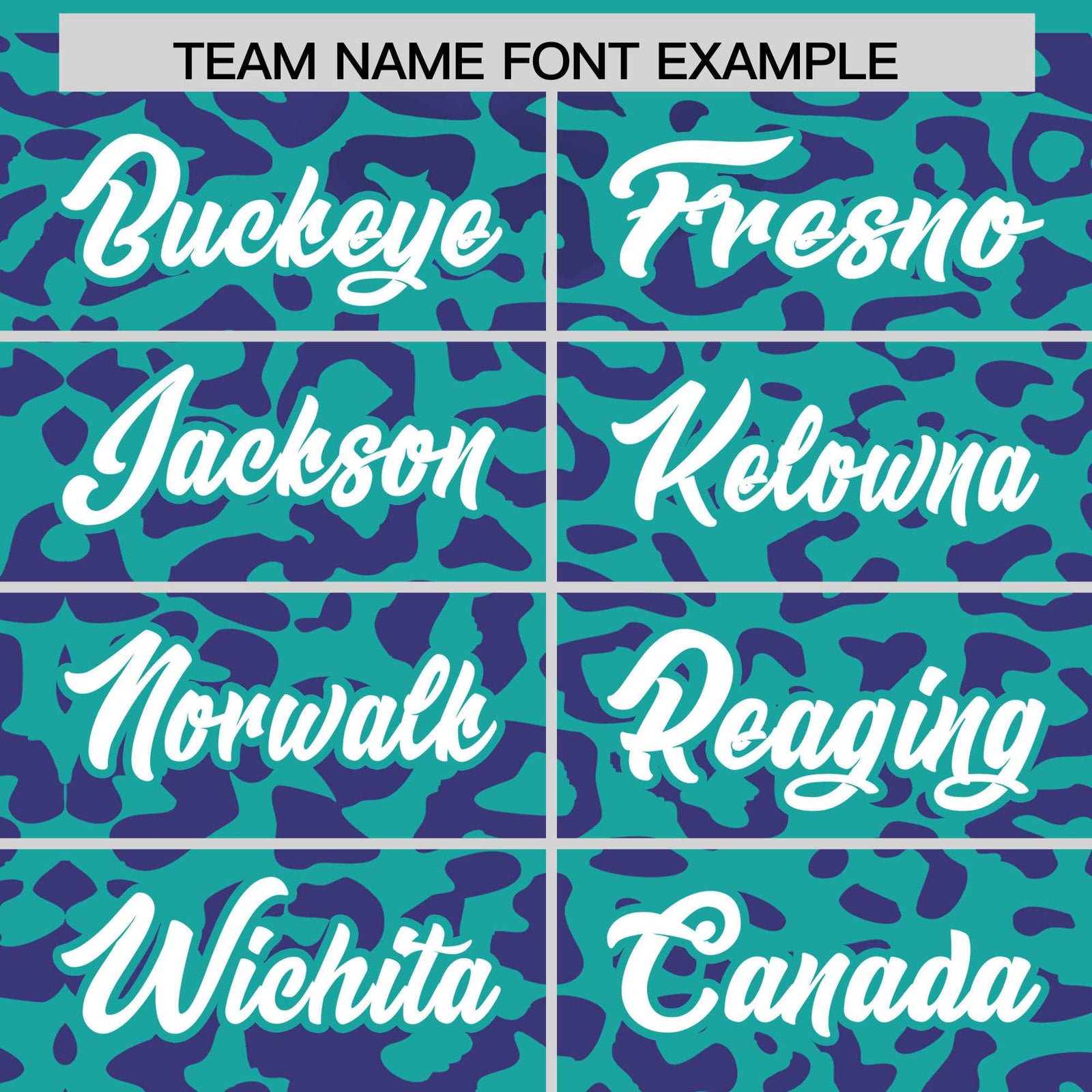 Custom Aqua Purple Leopard Print Pattern Authentic Baseball Jersey