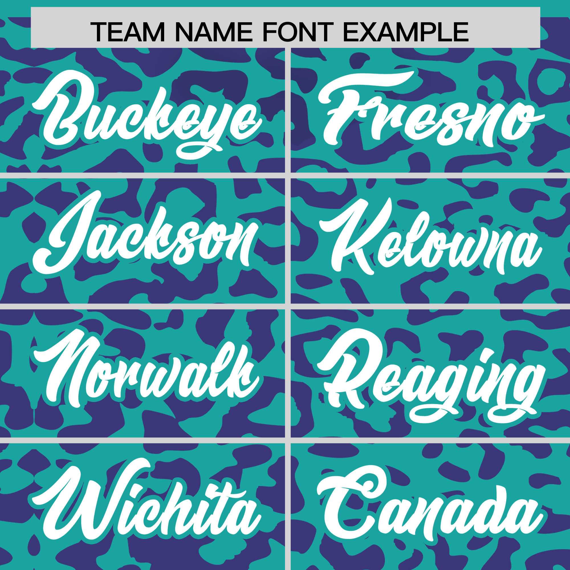 Custom Aqua Purple Leopard Print Pattern Authentic Baseball Jersey